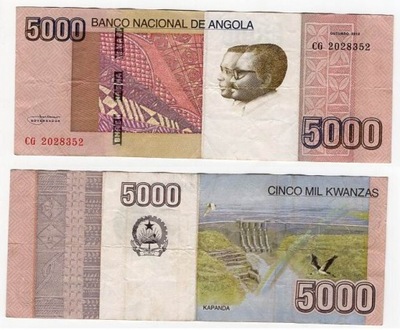 ANGOLA 2012 5000 KWANZAS