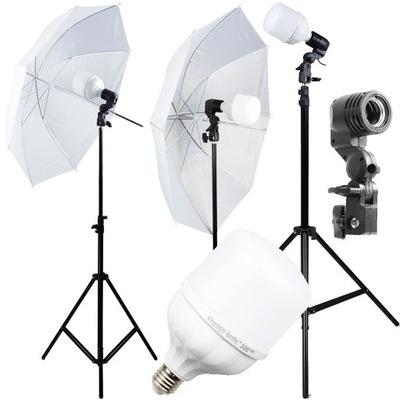 LAMPA ŚWIATŁA CIĄGŁEGO 2x LED DUŻA PARASOLKA