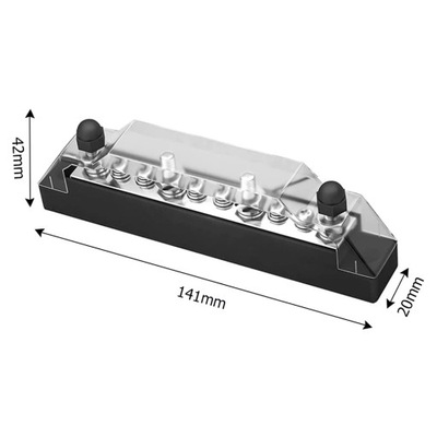 Positive Negative Bus Bar Power Distribution Block Car Terminal Bloc~5595 