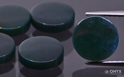 Heliotrop płytka okrągła fi 16 mm