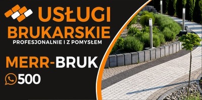 BANER BRUKARSTWO UKŁADANIE KOSTKI 2x1m