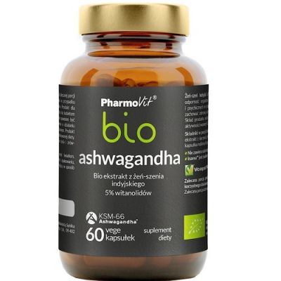 PHARMOVIT BIO Ashwagandha 60 kapsułek