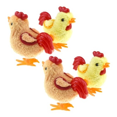 Zabawka dla dzieci Mechaniczny kogut nakręcany pluszowy kurczak