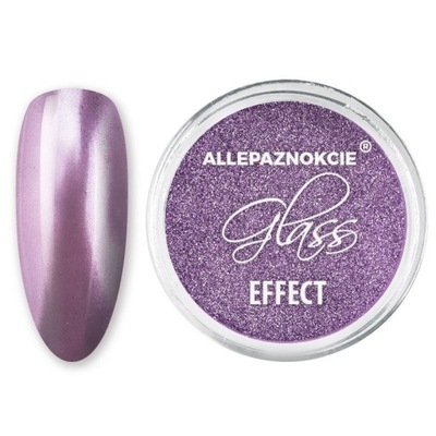 slay Allepaznokcie glass effect pyłek Glass Lilac