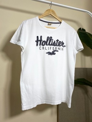 T- shirt bluzka biała Hollister California r. L