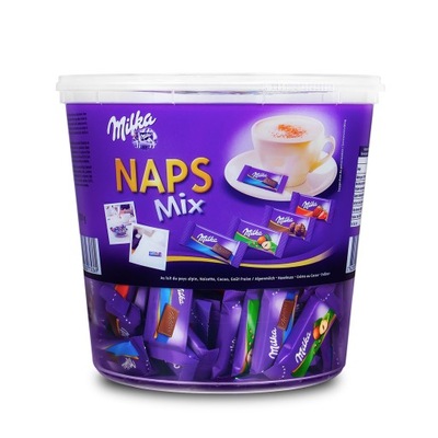 Czekoladki Milka Mini Naps Mix 207 sztuk