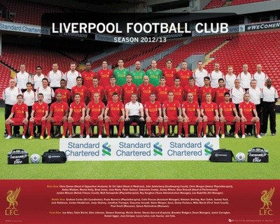 FC Liverpool Photo Plakat z drużyną 50x40 cm