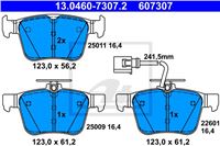 ATE TRINKELĖS STABDŽIŲ GAL. AUDI A3 SPORTBACK 15- AUDI A3 8V 12-/Q3 F3 18- 