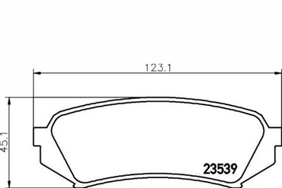 Textar 2353902 набір гальмівних колодок гальмівних, гальма дискові фото №1