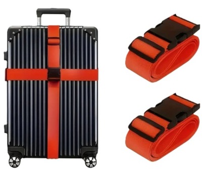 2x PAS ZABEZPIECZAJĄCY do WALIZKI BAGAŻU torby spinający pasy MOCNE 2szt