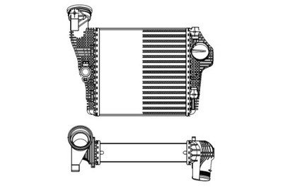 NRF INTERCOOLER PUSĖ KAIRĖ PORSCHE MACAN 3.0 3.6 02.14- 