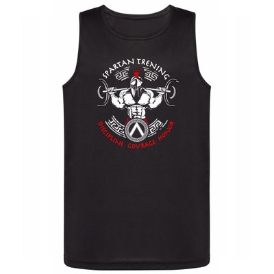 TANK TOP SPARTAN TRENING KOSZULKA NA SIŁOWNIĘ XXL