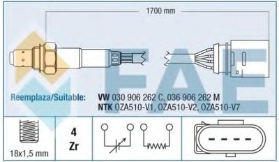 PROBE LAMBDA SEAT VW  