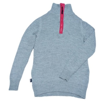 NORHEIM norweski ciepły sweter golf ZIP gruby zimowy WEŁNA WOOL 140 10L