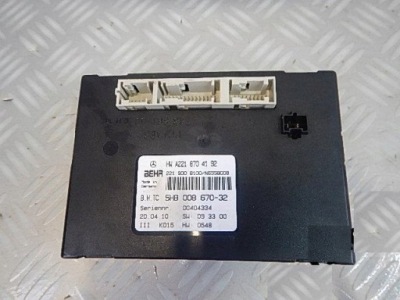 Mercedes s klasa w221 lift блок керування обігрівача фото №1