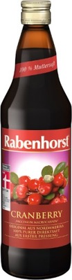 Rabenhorst Sok z żurawiny 100% 750 ml