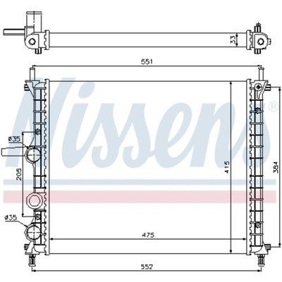 RADUADOR DE AGUA FIAT BRAVA BRAVO I 01-01 1.2  