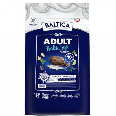 Baltica Baltic Fish Sensitive 15 kg dla dużych ras