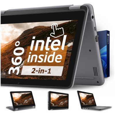 Laptop Dell Latitude 3120 2in1|4-rdzeniowy Ultrabook DOTYKOWY 11,6 " Intel Pentium Silver 8 GB / 512 GB szary