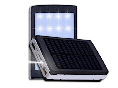 Powerbank Solarny Ładowarka Bateria 2xUSB 20000mAh