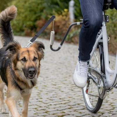 TRIXIE Zestaw rowerowy ze smyczą, dla psów M-XL