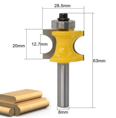 FREZ KSZTAŁTOWY OZDOBNYCH TRZPIEŃ 8mm typ C