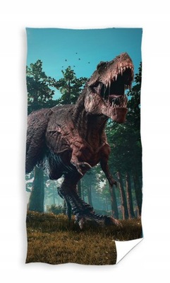 Dinozaur T-rex ręcznik 70x140 bawełna