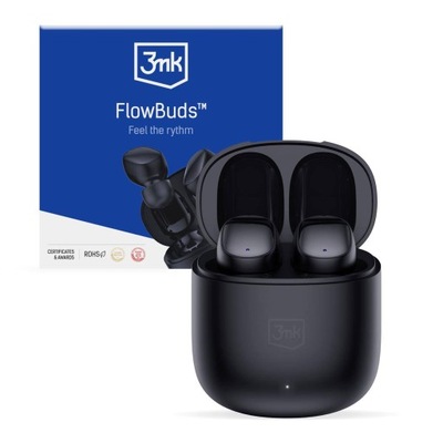 Słuchawki - 3mk FlowBuds Black