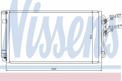 РАДІАТОР КОНДИЦІОНЕРА NISSENS 940236