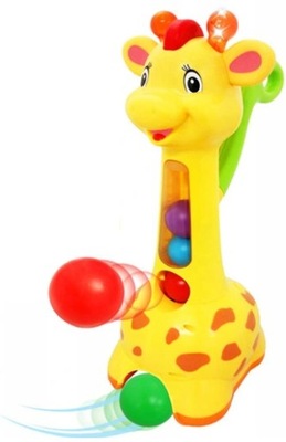 Zabawka interaktywna DUMEL Żyrafa Piłeczkowy pościg dla dzieci 18 m+