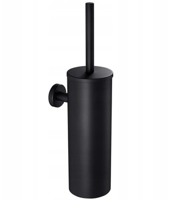 WISZĄCA SZCZOTKA WC DO TOALETY STAL NIERDZEWNA CZARNA