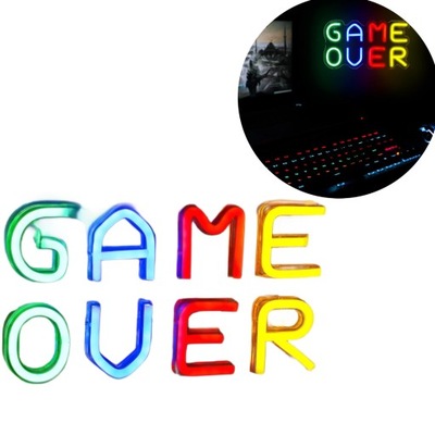 Neon GAME OVER 18 x 32 cm