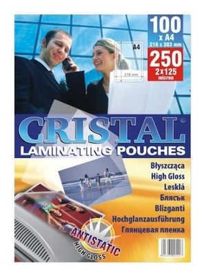 FOLIA DO LAMINOWANIA LAMINACYJNA A4 125MIC 100ark