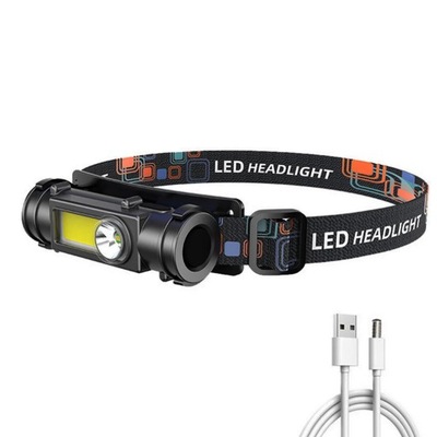 LATARKA CZOŁOWA LAMPKA CZOŁÓWKA Z MAGNESEM 2W1