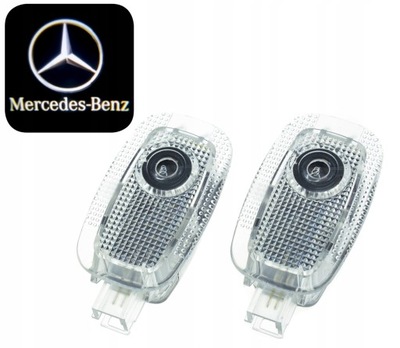 2x LED LOGO PROJEKTOR MERCEDES A B C CL CLK GL GLK S SL SLS KLASA 2szt