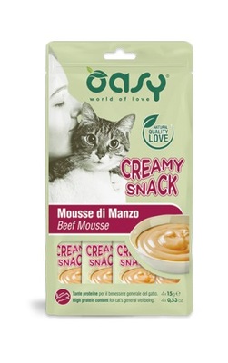Oasy Snack Cat - CREAMY SNACK MANZO 4x15g