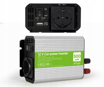 PRZETWORNICA SAMOCHODOWA KONWERTER NAPIĘCIA 12V 500W