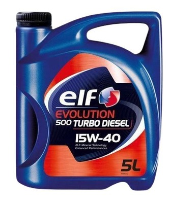 OLEJ ELF EVOLUTION 500 TURBO DIESEL 15W40 5L