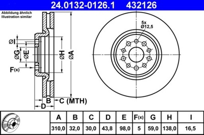 DISCO HAMULC. FIAT ULYSSE 02- 3,0 V6  