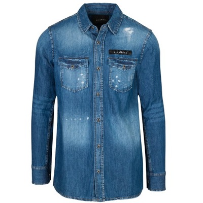 JOHN RICHMOND stylowa męska koszula DENIM -50%%% M