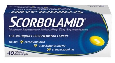 Scorbolamid witamina C grypa przeziębienie 40 tabletek