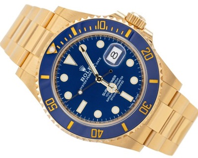 ROLEX SUBMARINER DATE 41 YELLOW GOLD 18K BLUE DIAL REF. 126618LB FULL SET