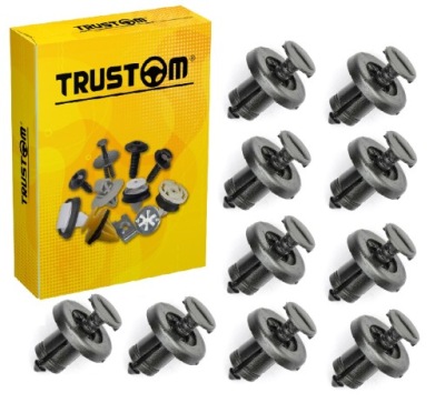 10x клипсы штифты решётка радиатора бампер жабо двигатель do dacia nissan renault фото №1