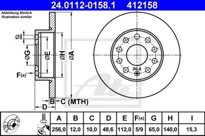 24.0112-0158.1 DISCO HAM.TYL VW GOLF V 03-  