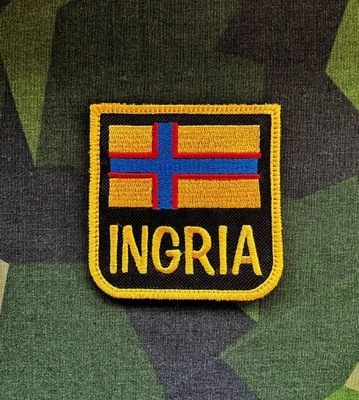 Naszywka flaga INGRIA, sztandar morale armii Legion Karelia Finlandia Hak Ukraina