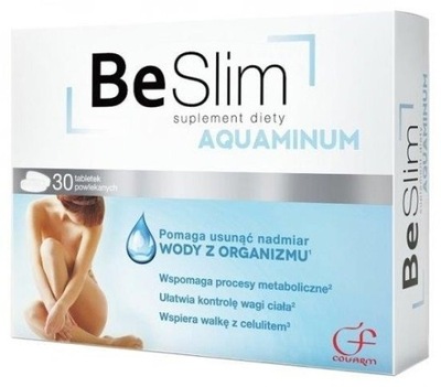 Be Slim Aquaminum 30 tabl. Nadmiar Wody Cellulit