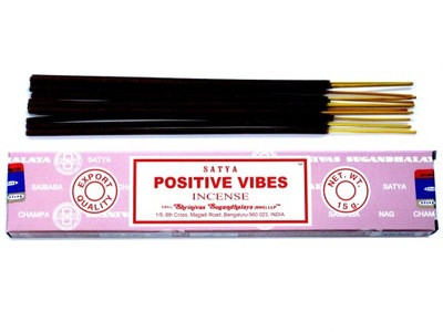 INDYJSKIE KADZIDEŁKA PYŁKOWE SATYA POSITIVE VIBES 15g POZYTYWNE WIBRACJE