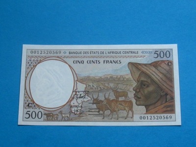 Kongo Banknot 500 Francs 2000 UNC P-101Cg