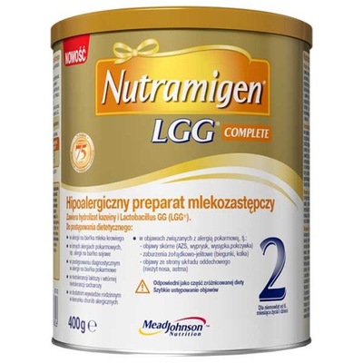 Nutramigen 2 LGG complete 400 g Mleko modyfikowane