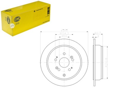 HELLA SET DISC BRAKE [HELLA] - milautoparts-fr.ukrlive.com